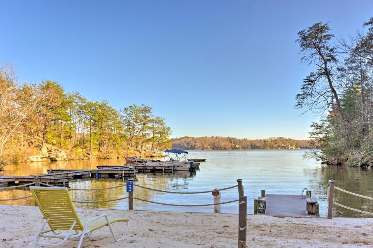 Lake Lure Log Cabin With Grill Steps To Beach! Villa Exterior photo